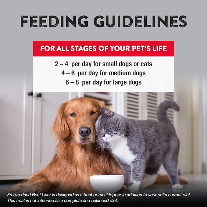 Northwest Naturals Raw Rewards Freeze-Dried Beef Liver Treats for Dogs and Cats - Bite-Sized Pieces - Healthy, 1 Ingredient, Human Grade Pet Food, All Natural, Proudly Made in USA, 3 Oz (Pack of 3)