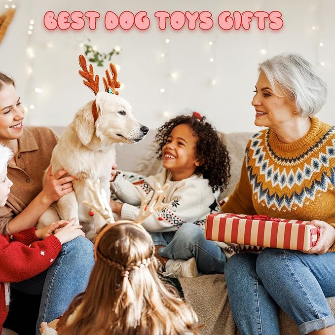 Christmas Dog Toy, Large Dog Toys, Squeaky Dog Toy, Tug of War Toys Dog, Chew Toys, Stuffed Dog Toys for Small/Medium/Large Dogs