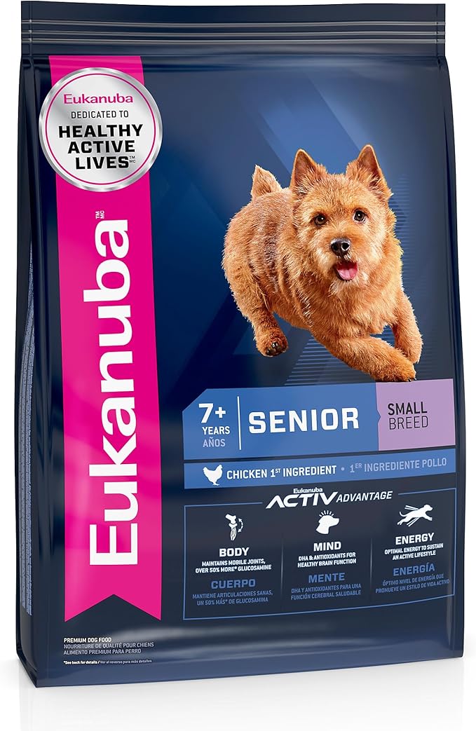 Eukanuba Senior Small Breed Dry Dog Food, 5 lb