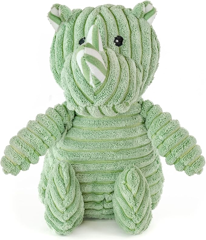 Giftable World Dog, Safari and Bug Pet Plush Toy with Squeaker (Rhino, Hippo, Elephant)