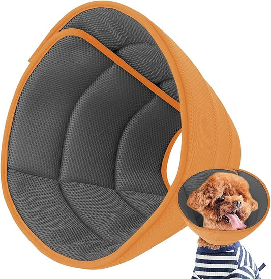 Inspack Soft Dog Cone Collar Alternative, E Cones for Medium Small Dogs/Cat to Stop Licking After Surgery, Neuter Recovery Ecollars of Shame Alternatives, Comfortable Paws Comfy Elizabethan Collars