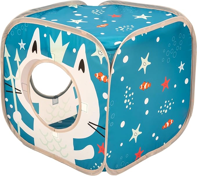 Kitty City Ocean Cat Play Furniture, Play Cube