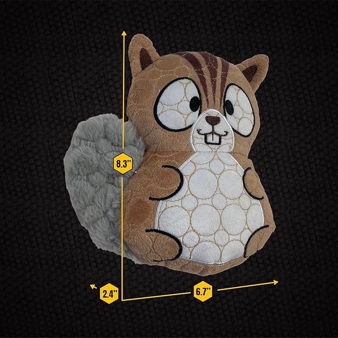 Bite Force -Durable & Strong Dog Toy Beaver with Squeaker, Kevlar-Reinforced for Aggressive Chewers for Small Medium Large Dogs - Green.