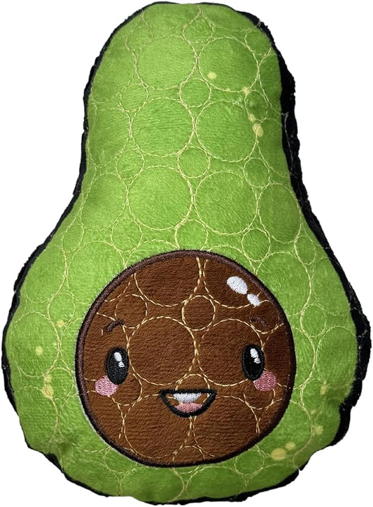Bite Force - Durable & Strong Dog Toy Avocado Squeaker, Kevlar-Reinforced for Aggressive Chewers for Small Medium Large Dogs - Green.