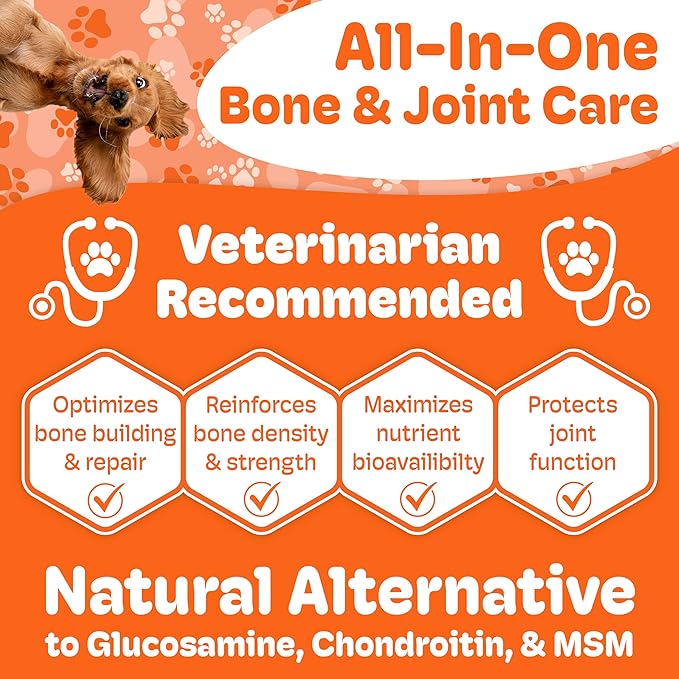 Boneo Canine Maintenance Formula- Lactoferrin-Based Bone and Joint Supplement for Dogs- 90 Ct Chewable Tablets, Liver and Sausage Flavor