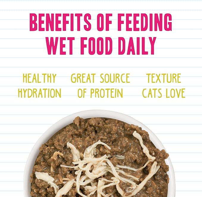 Weruva BFF Minced Natural Wet Cat Food, Tuna and Chicken 4 Eva in Gravy, 10oz Can, Pack of 12