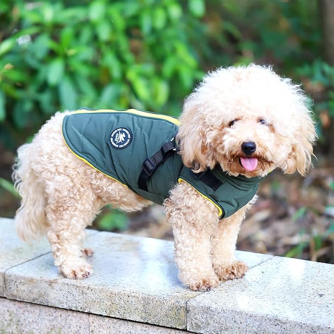 Norbi Dog Coat, Winter Coat with Harness Built in, Adjustable Warm Coats for Small Medium Large Dogs Cold Weather Coats