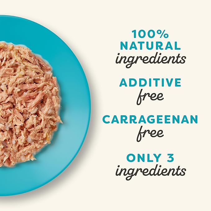 Applaws Natural Wet Cat Food in Broth, Limited and Natural Ingredients, High Protein with No Artificial Additives, Tuna Fillet in Broth (6 x 5.5oz Cans)