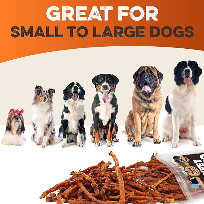 BRUTUS & BARNABY Sweet Potato Dog Treats- No Additive Dehydrated Sweet Potato Fries, Grain Free, Gluten Free and No Preservatives Added (14 oz)