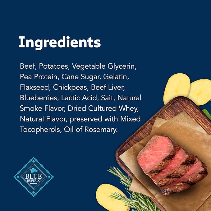 Blue Buffalo Stix Pepperoni-Style Dog Treats Made with Natural Ingredients, Beef Recipe, 13-oz Bag