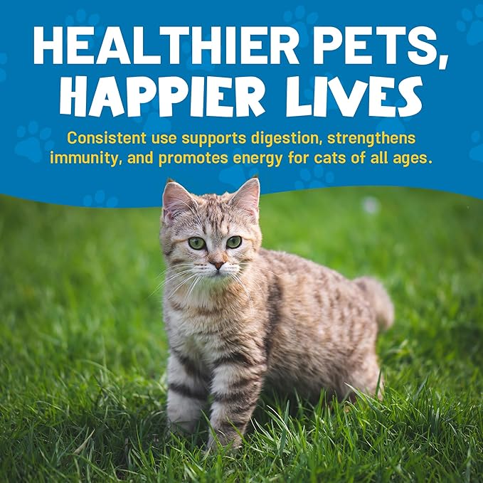 Guardian’s Choice Purrbiotics, Cat Probiotic Powder for Digestive & Immune Support, 5 Billion CFU with Prebiotics & Fiber, Shelf-Stable Probiotics for Cats, Chicken Flavor Cat Probiotics, 120 Servings