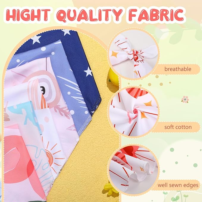 Amylove 50 Pcs Dog Bandanas Bulk Fall Puppy Floral Dog Bibs Holiday Washable Scarf Pets Triangle Head Scarfs Bandanas Pet Costume Outfit(Flower,Large)