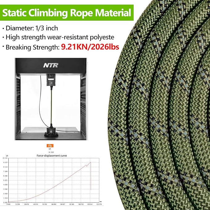 NTR 15FT Strong Dog Leash, Olive Rope Leash with Swivel Lockable Hook and Comfortable Padded Handle, Cat Puppy Lead for Small Medium Large Dogs Training, Playing, Camping,or Backyard, 15ft*3/5/''