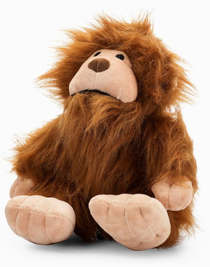 Flourish Pets 3 in 1 Multi-Layer Chew Toy for Active Dogs | Non-Toxic BPA Free Double Stitched Soft Fabric Exterior Dog Toys | Long-Lasting Dog Plush Toys (Large Sasquatch 11")