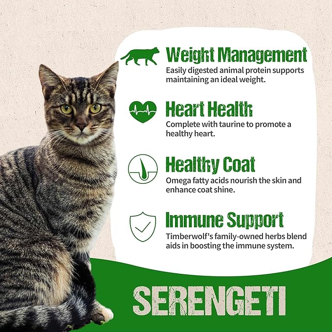 Timberwolf Serengeti Chicken Recipe Dry Cat Food 2.2lb