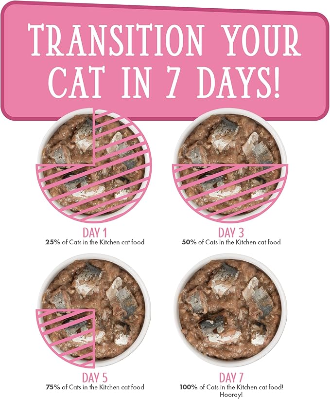 Weruva Cats in The Kitchen, Kitty Gone Wild with Wild Salmon Au Jus Cat Food, 3.2oz Can (Pack of 24)