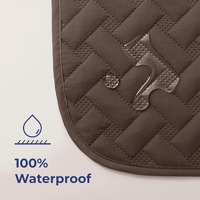 gogobunny 100% Double Sided Waterproof Dog Blanket Soft Pet Bed Cover Reversible Protect Furniture Couch Sofa Car for Puppy Cat Kids (Dark Chocolate/Light Chocolate, 52x82 Inch (Pack of 1))