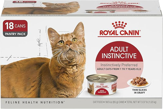 Royal Canin® Feline Health Nutrition™ Adult Instinctive Thin Slices In Gravy Canned Cat Food, 3 oz can (18-count)