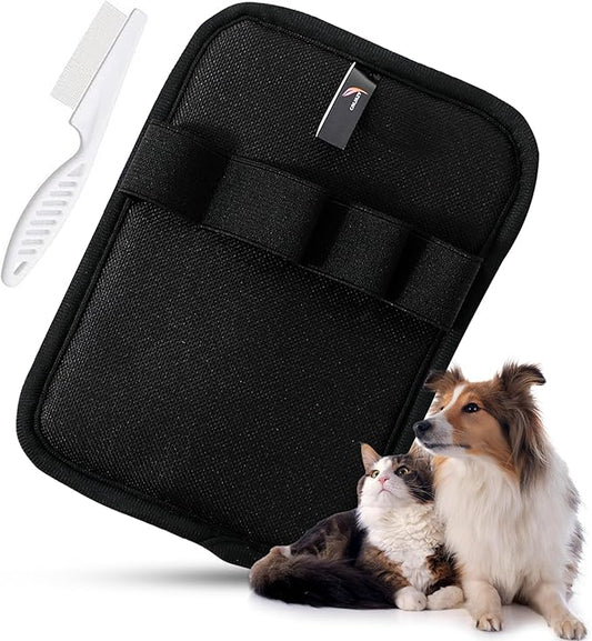 CALMZY Pet Hair Removal Glove, Reusable Cat Dog Electrostatic Fur Remover Grooming Glove Tool, Magic Brush Cat & Dog Hair Remover for Couch, Furniture, Carpet, Car Seat & Clothing