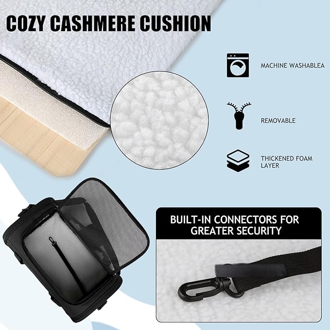 Carriers Soft-Sided Pet Carrier for Medium Large Cats Dogs Under 35Lbs,Breathable Mesh Ventilation Design,Airline Approved Cat Carrying Case(X-Large,Black)