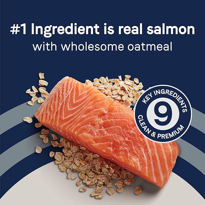 CANIDAE Pure Limited Ingredient Premium Puppy Dry Dog Food, Real Salmon & Oatmeal Recipe, 4 lbs, with Wholesome Grains