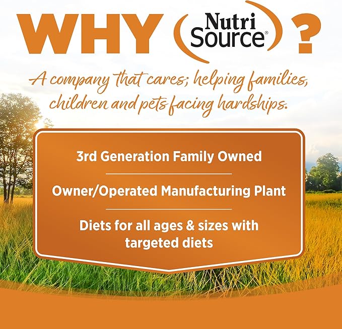 NutriSource Adult Dry Dog Food, Lamb Meal and Rice, 4LB