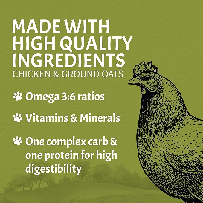 Canine Caviar - Small Breed: Chicken & Whole Ground Oats, Alkaline Dry Dog Food, Limited Ingredients, Gluten-Free, Based on Science & Research, Veterinary Alternative Diet (11 Pound Bag)