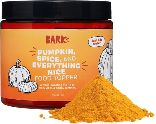 Barkbox Pumpkin Spice Digestive Food Topper Broth Powder, All Life Stages, Large & Small Breeds - 6.1oz