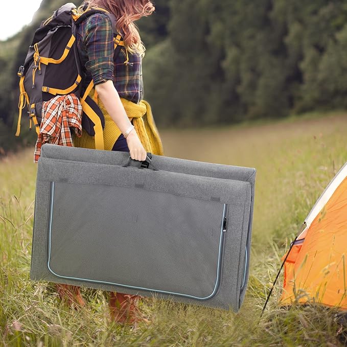 30inch Soft Dog Crate for Medium Dogs, 3-Doors Dog Kennel Carrier with Soft Mat, for Indoor Outdoor Travel