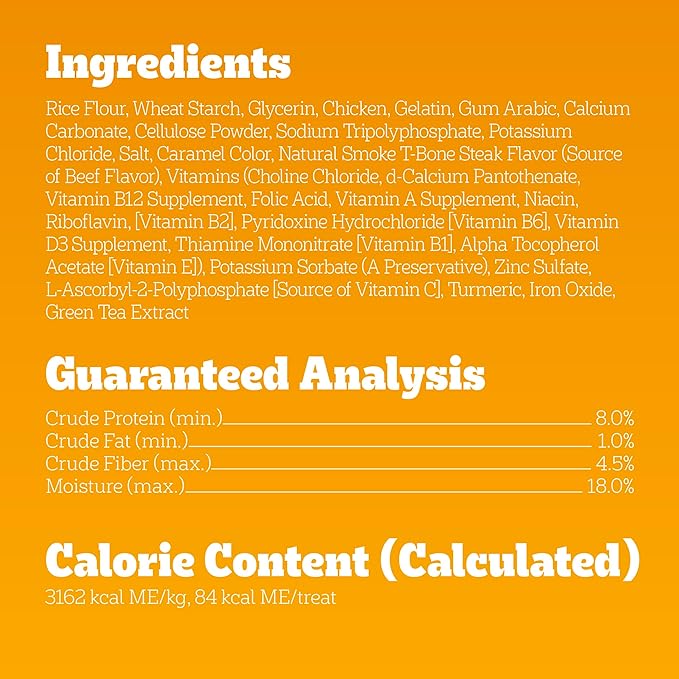 Pedigree Dentastix Large Breed Dog Treats, Beef Flavor, (4) 18ct Bags (72 Treats Total)