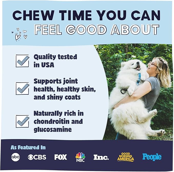 Pawstruck 2-in-1 Collagen Wrapped Jerky Natural Treats for Dogs - 5 Large Sticks - Limited Ingredient Grain Free for Small, Medium, and Large Dogs