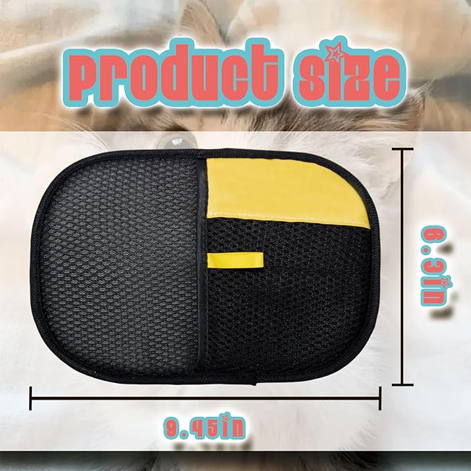 Pet Hair Removal Glove ，Reusable and Washable Electrostatic Pet Hair Remover for Cat Dog Hair，Cat Dog Hair Removal Gloves for Sofas, Clothes, Carpets, and Bed Sheets