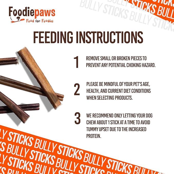 FOODIEPAWS Bully Stick Bites for Dogs, 1 lb Bulk Pack (2-3 Inch) | Training Treats | All Natural, Grass-Fed Beef Pizzle | Grain-Free, Rawhide-Free & Fully Digestible | High Protein Dental Chews