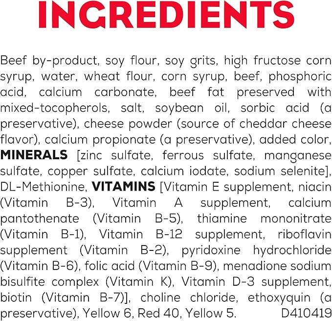 Purina Moist & Meaty Dry Dog Food, Burger with Cheddar Cheese Flavor - 24 ct. Pouch