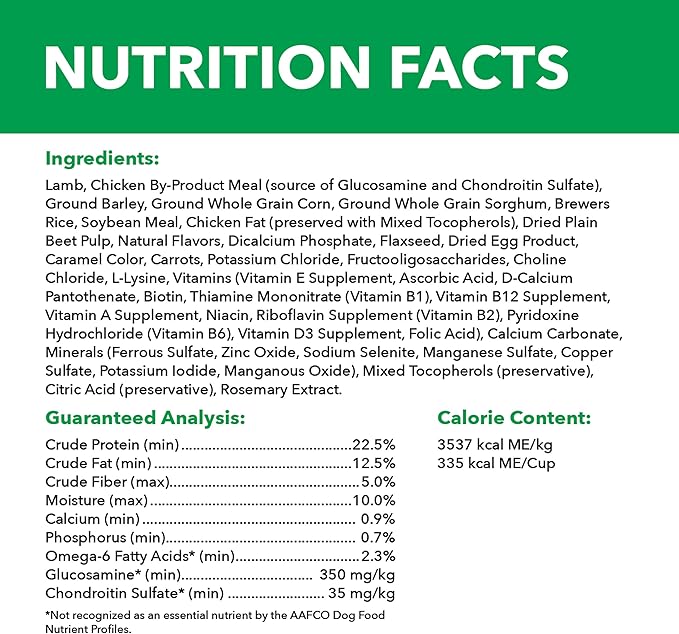 IAMS Proactive Health Large Breed Adult Dry Dog Food Lamb & Rice Recipe, 15 lb. Bag