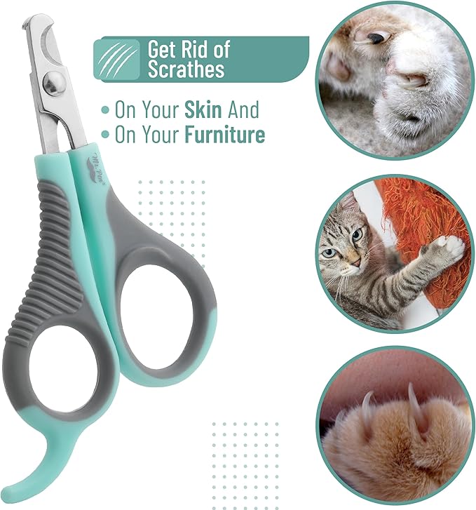 Mr. Pen Cat Nail Trimmer - Blue & Gray, Cat & Kitten Nail Clipper, Small Dog Nail Clipper