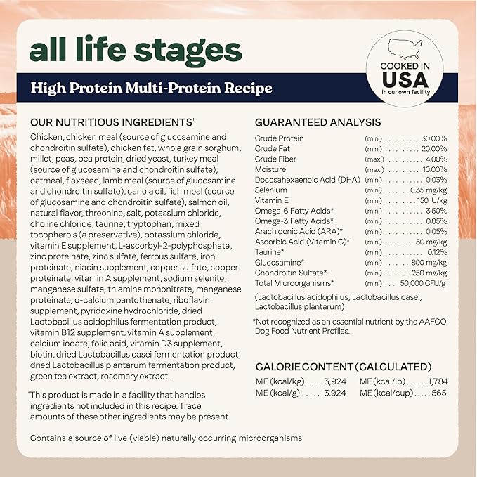 Canidae All Life Stages High Protein Dry Dog Food, Multi-Protein Recipe, 4 lbs.
