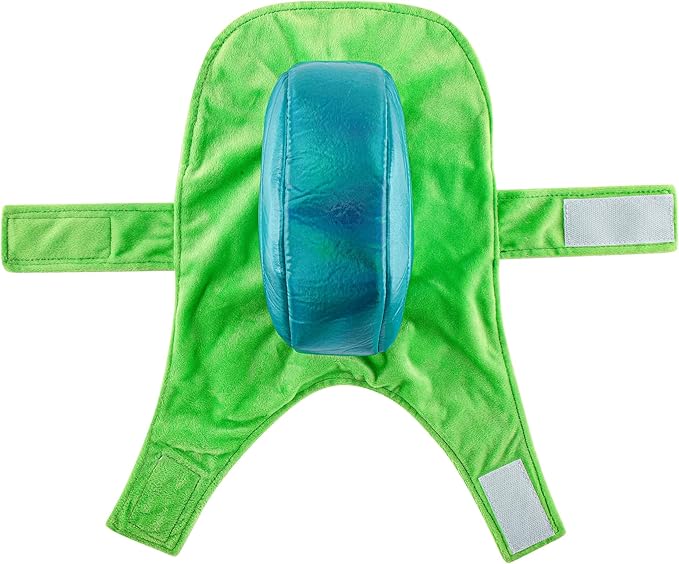 Mogoko Funny Dog Cat Snail Costumes, Pet Halloween Christmas Cosplay Dress, Adorable Green Snail Pet Costume, Animal Fleece Warm Outfits Clothes (M Size)