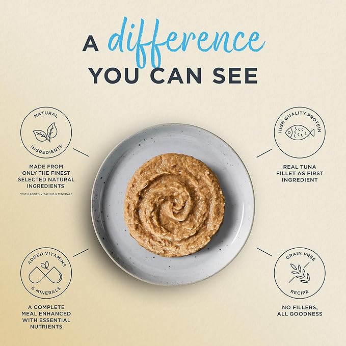 Reveal Entrées Natural Wet Cat Food Paté, Grain-Free with Added Vitamins & Minerals, Carrageenan-Free Protein, Fish Variety Selection Paté (12 x 2.47 oz Cans)