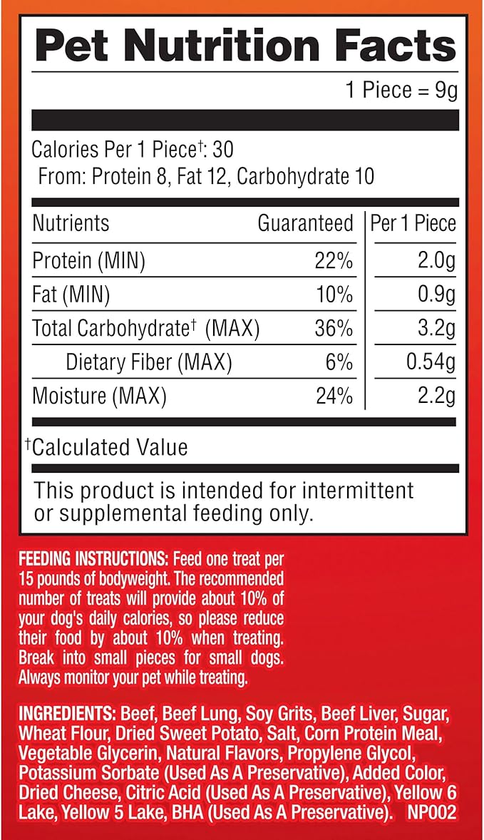 Pup-Peroni Dog Treats, Real Beef + Sweet Potato Mix Stix, 5.6 Ounce (Pack of 8)