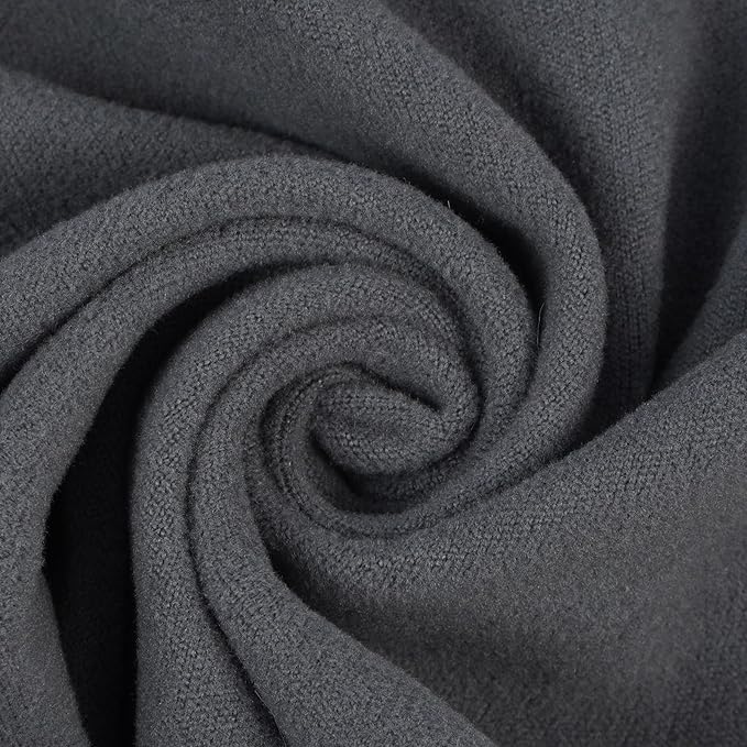 FUAMEY Dog Fleece Vest for Large Dogs,Warm Stretchy Dog Sweatshirts Pullover with Leash Hole Dogs Sweater Soft Pet Turtleneck Cozy Pet Vest Lightweight Sleeveless Grey XXL