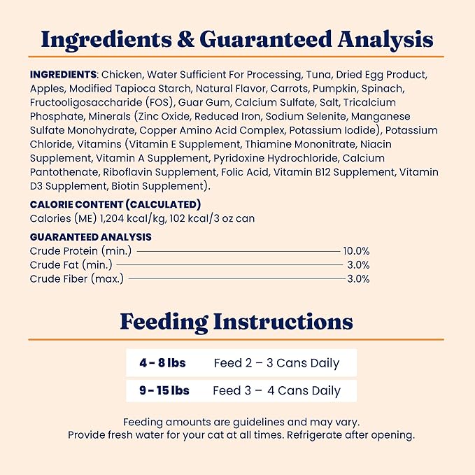 Solid Gold Wet Cat Food Pate for Indoor Cats - Healthy Canned Cat Food Pate w/Real Chicken, Omega Fatty Acids, Vitamins & Minerals - Grain Free & Gluten Free Can Meals for Cats & Kittens - 24ct/3oz