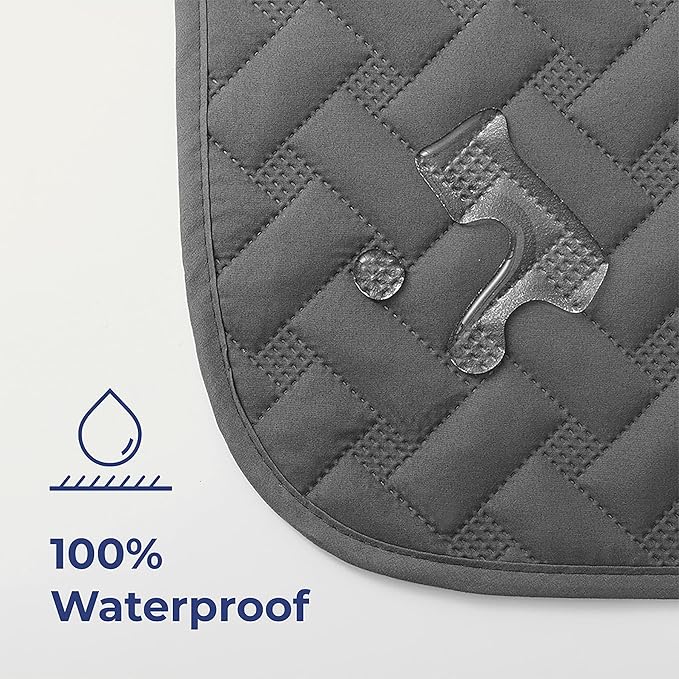 gogobunny 100% Double Sided Waterproof Dog Blanket Soft Pet Bed Cover Reversible Protect Furniture Couch Sofa Car for Puppy Cat Kids (Dark Grey/Light Grey, 30x70 Inch (Pack of 1))