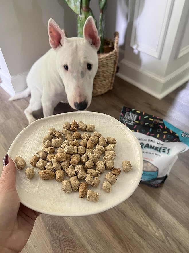 Freeze Dried Meal Toppers for Small & Large Breeds Dogs, 16 Oz Bag, Beef Dog Food Toppers for Picky Eaters, Made in USA - Grain Free & All Natural Freeze Dried Dog Treats