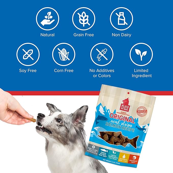 Plato Original Real Strips Salmon 18oz