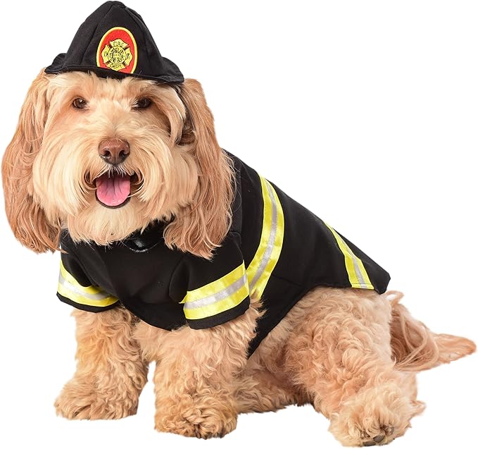 Rubies Firefighter Pet Costume for Dogs or Cats, XL