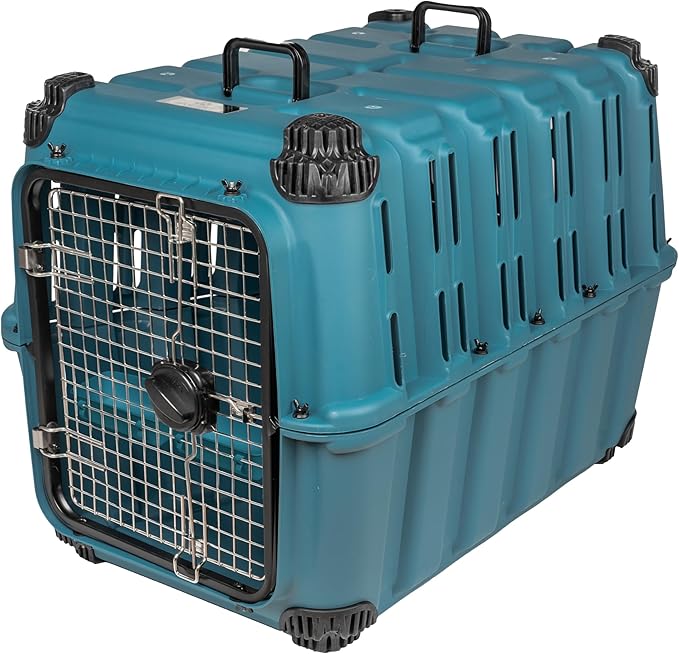 Mammoth Guardian Dog Kennel 36" Heavy Duty Travel & Outdoor Crate for Puppies, Small, Medium & Large Dogs, Secure 3 Bolt Lock, Adventure Ready for Hunting, Camping & Offroad – Lagoon Blue Kennel