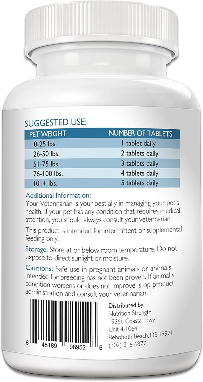 Coenzyme Q10 for Dogs Grain-Free Supplement, Ubiquinol - The Electron-Rich Form of CoQ10, Promotes Heart Health, Cognitive and Energy Support for Dogs, 120 Chewable Tablets