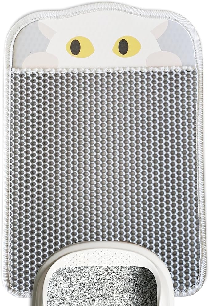 Lukamoo® Cute Double-Layer Litter Mat, Ideal for Any Cat Litter