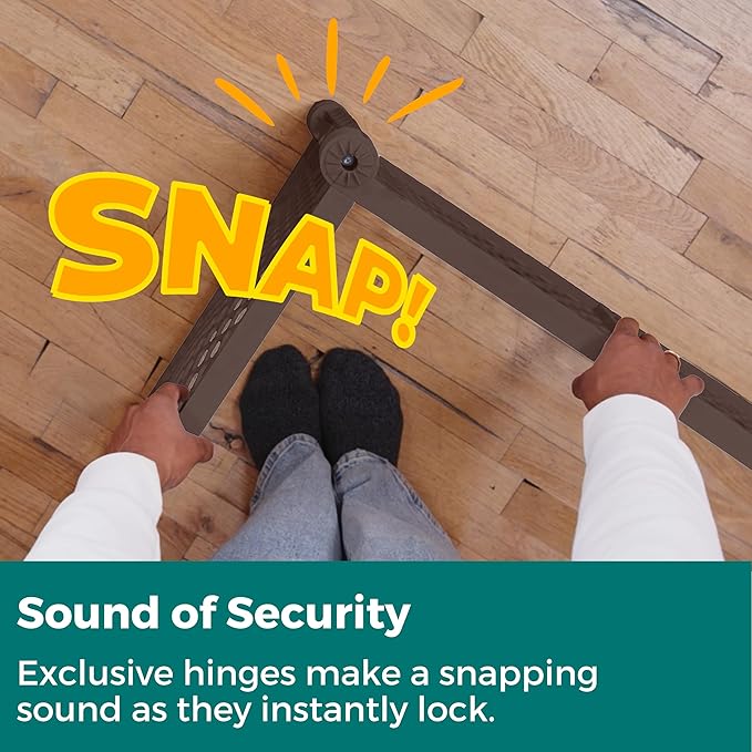 MyPet 2-Panel Extension for Petyard Passage: Made in USA. Freestanding. Increases Play Area up to 34 sq. ft. (26" Tall, Espresso)